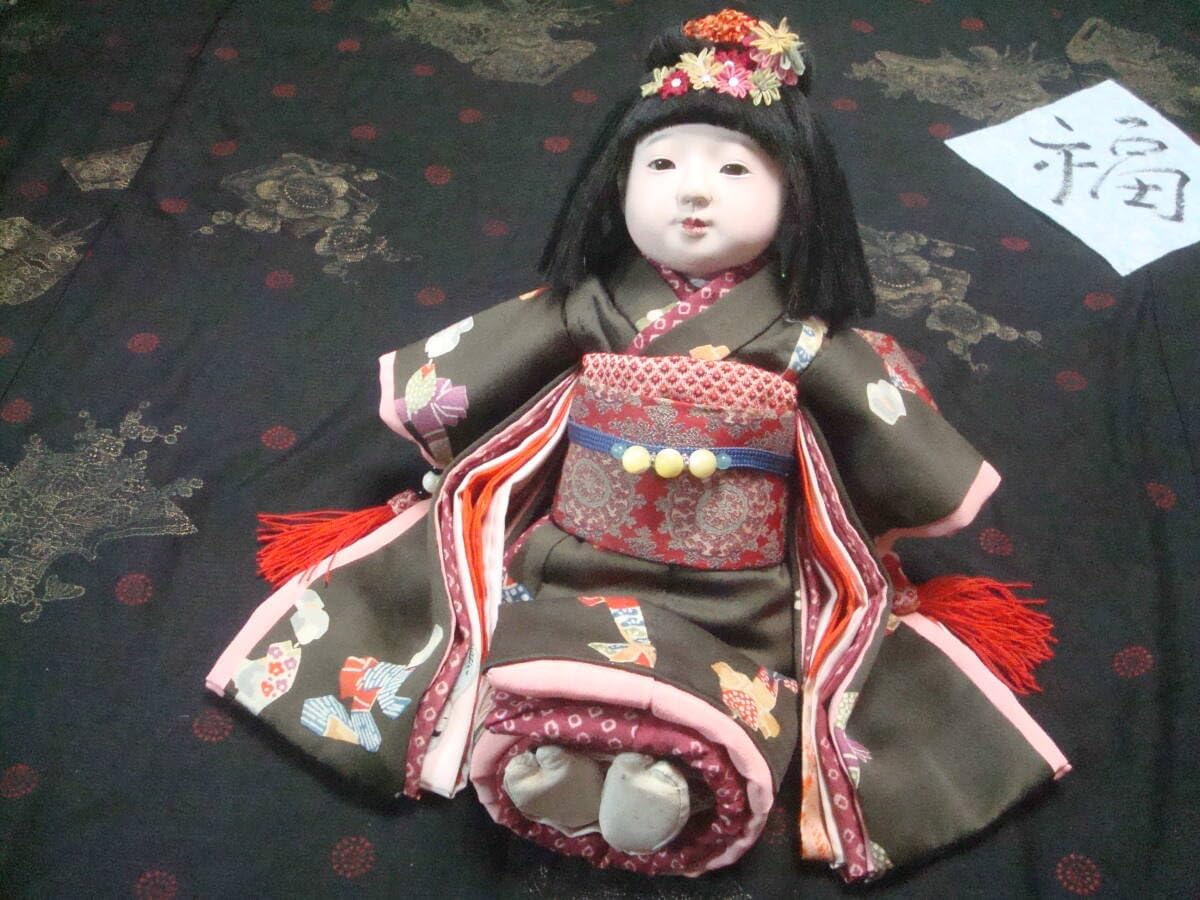 市松人形　京友禅　宝華　ガラスケース入り 市松人形 京友禅 宝華 ガラスケース入り 市松人形京友禅宝華ガラス